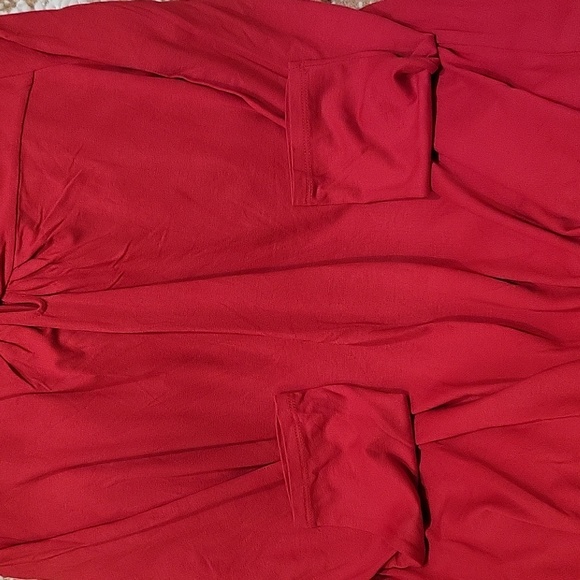 J. Jill Silky Red Blouse - Picture 5 of 11